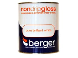 Berger N-Drip Gloss Brilliant White 750mls 2