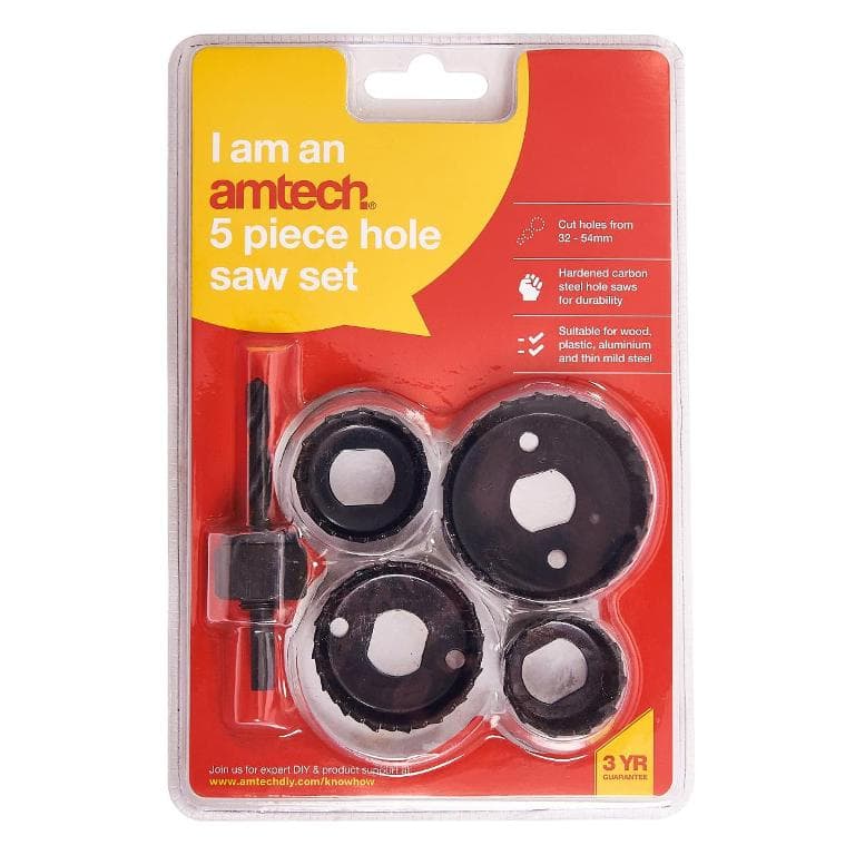 Am-tech**** Amtech 5pc HOLE SAW SET M1590