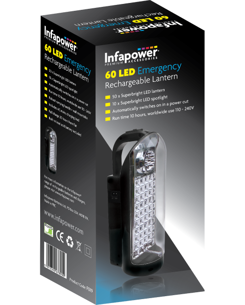 Infapower 60 LED Emergency Rechargeable Lantern image