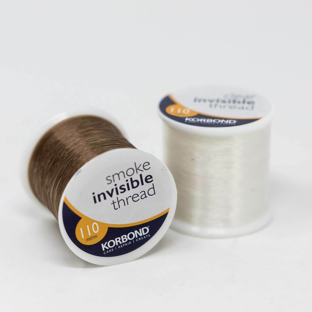 Korbond Invisible Threads Clear & Smoke 2 X 110m