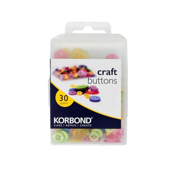 Korbond Craft Buttons Pack 30g