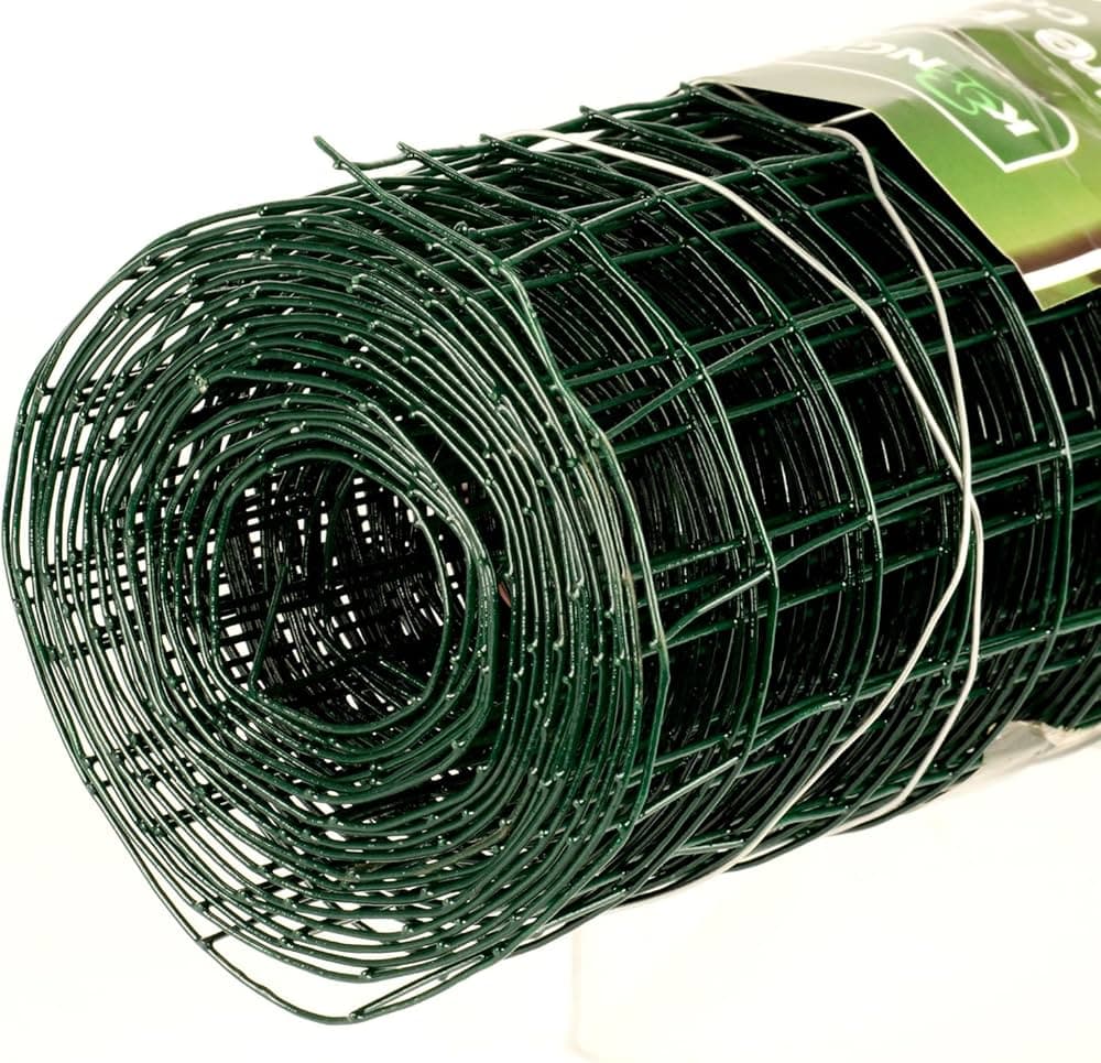 Kingfisher Plastic Coated 25mm Mesh Wire Fencing [WNETTW3]
