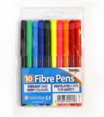 Tiger Fibre Tip Pens Wallet Pk10 1