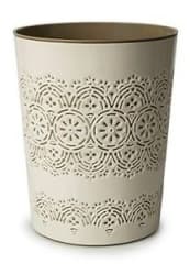 BC Flora Waste Bin Cream