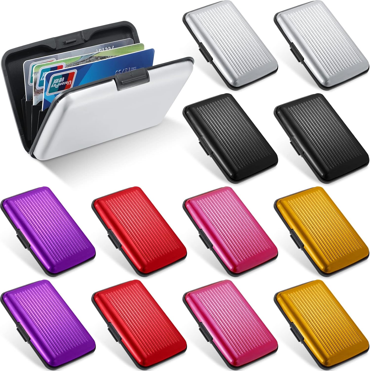 Patterned Aluminium RFID Proof Cncrntina Credit Card Case (GHS7313) image