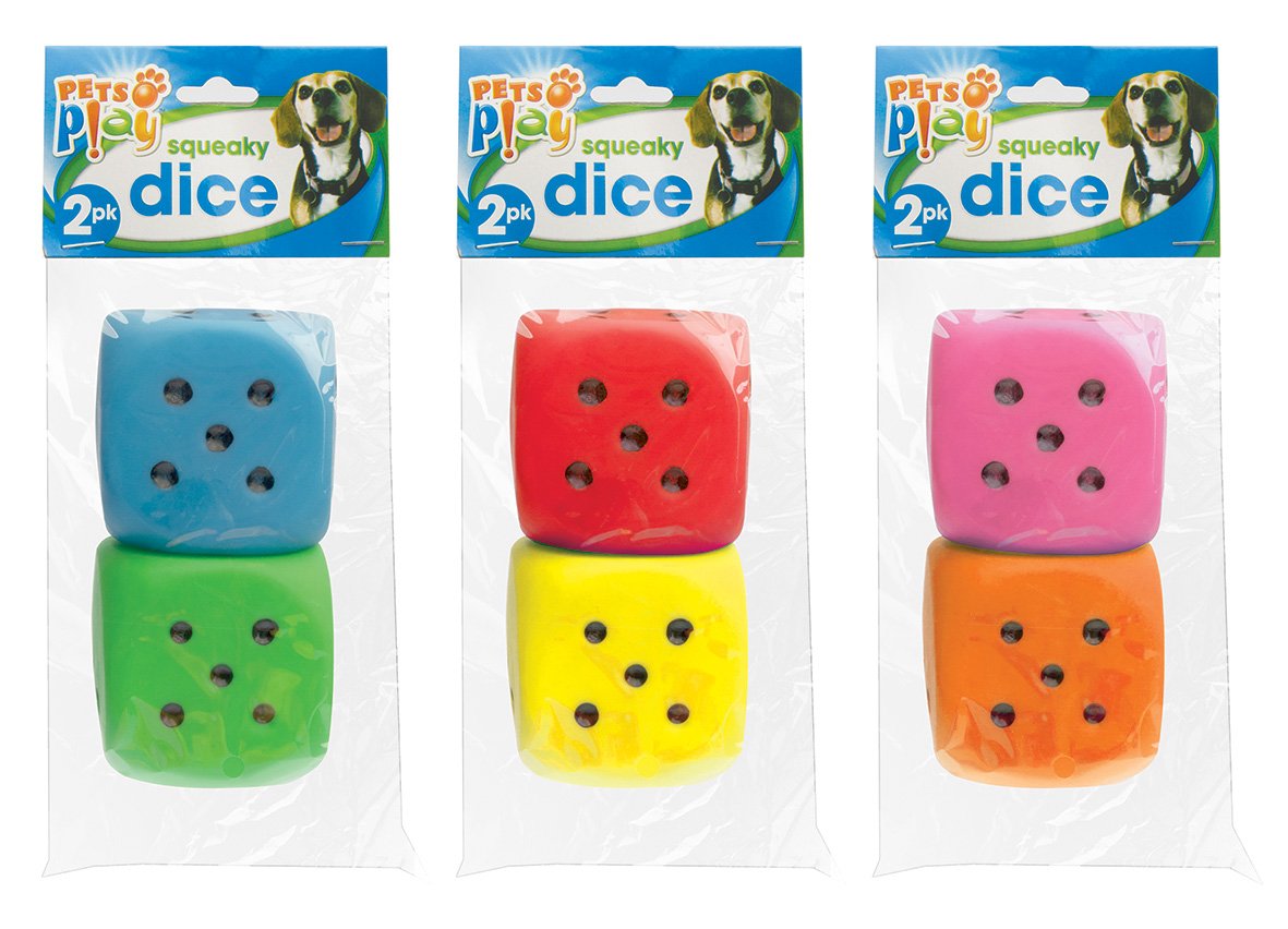 151 Pets Play  2pk Squeeky Dice (pap1067) image