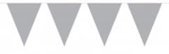 Bunting Silver 10m with 15 Flags