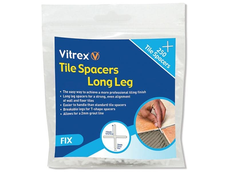 Vitrex 4mm Long Leg Tile Spacers Pk250