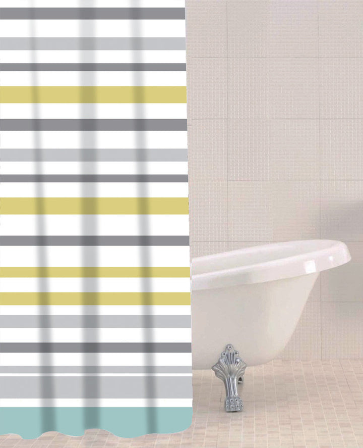 Sabichi Sea Stripe Shower Curtain 180x180cm image