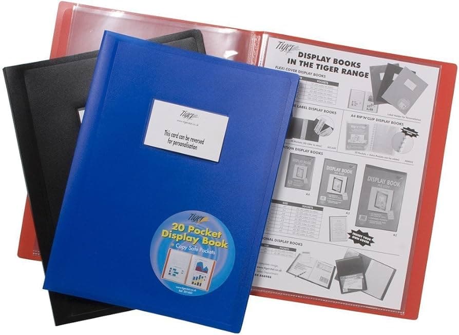 Tiger  A4 20 Pocket Flexi Display Book