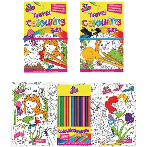 Tallon Childrens Travel Colouring Set