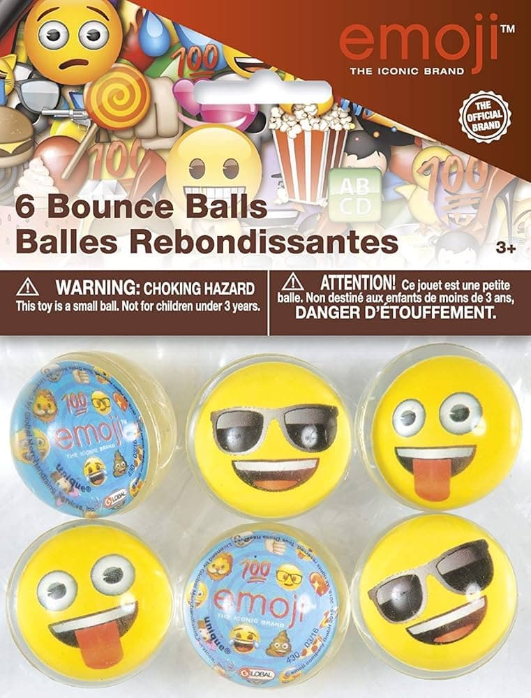 Unique Party 6 Emoji Bounce Ball
