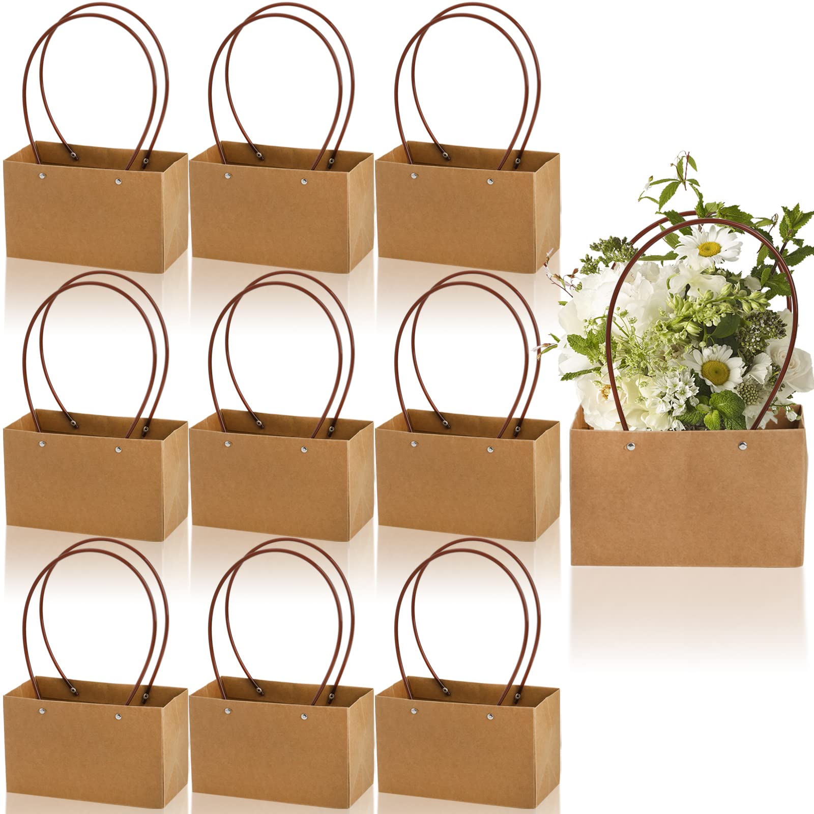 Kraft Floral Small Bag image