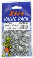 13mm Galv Felt Nails Extra Val (300g)