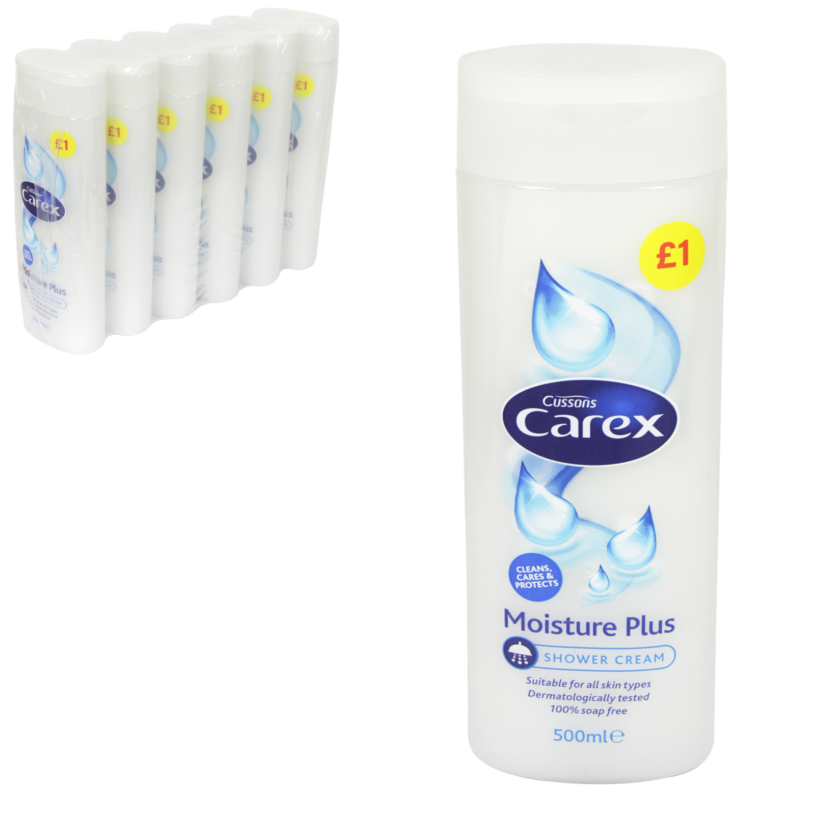 Carex Shower Gel Moisture 500ml - PMP £1 PK6 image