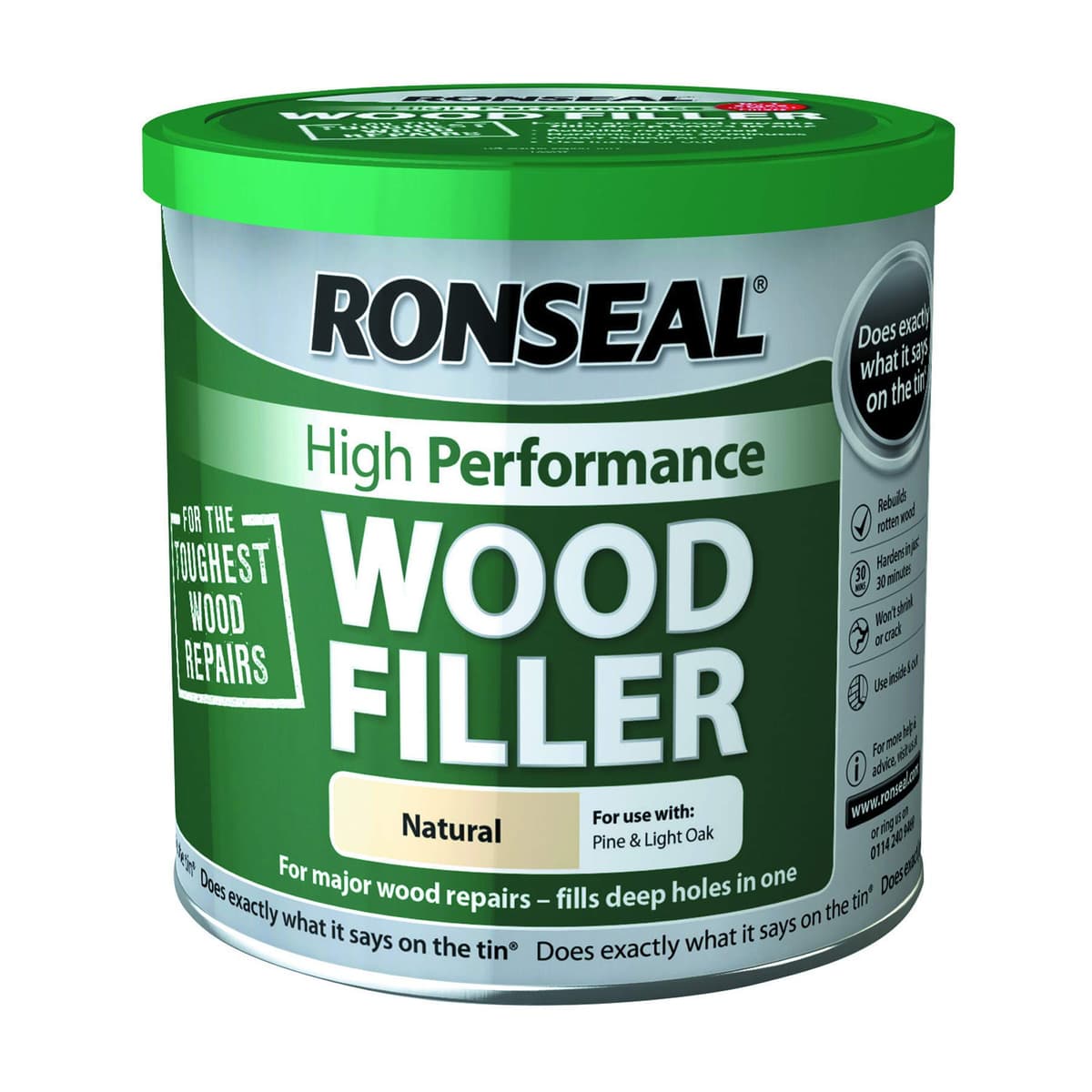 Ronseal High Performance Wood Filler Natural Putty