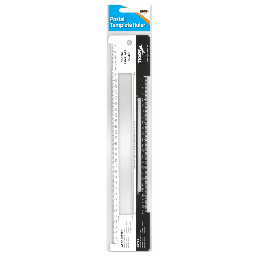 Tiger  Postal Template Ruler