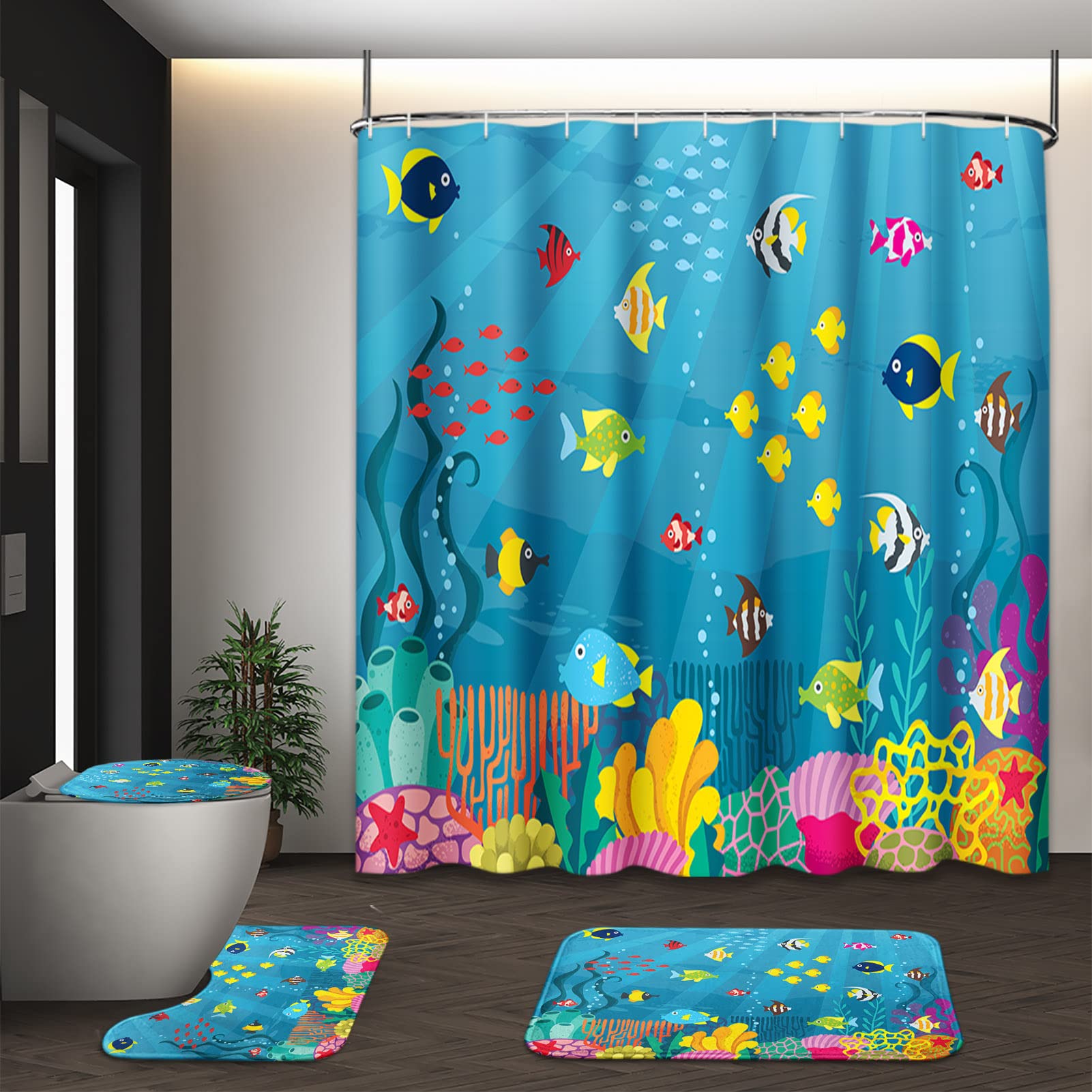 Pifco Baby Fish Shower Curtain image