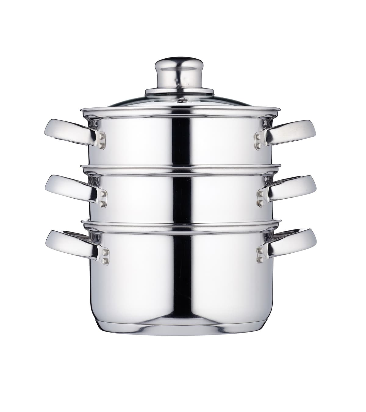 Kitchen Craft Three Tier Steamer - Small 16cm - Stainless Steel