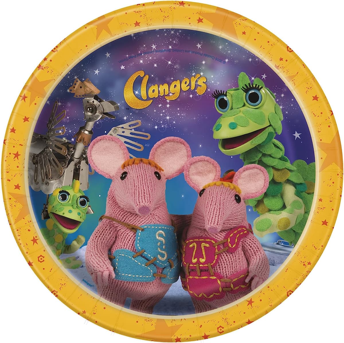 Unique Party 8 Clangers 7" Plate