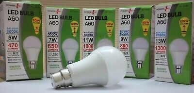 Powerplus Led A60 9w 6000k B22 240v 810lm image