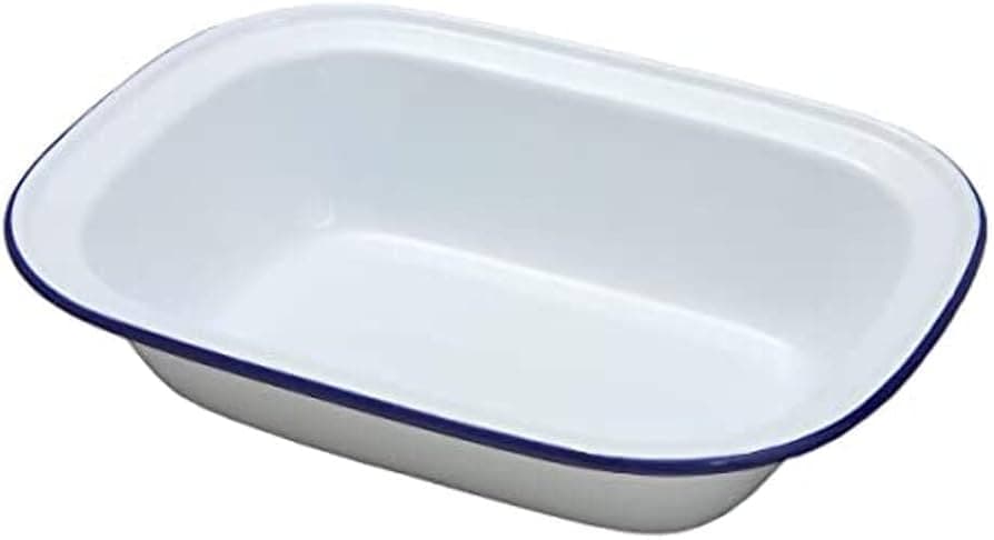 Falcon Enamel Traditional White 22cm Oblong Pie Dish