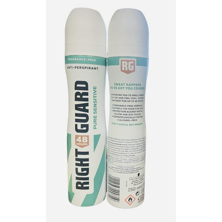 Right Guard Antiperspirant Deodorant Total Defence 5 - Women - Pure (Unscented) 250ml image