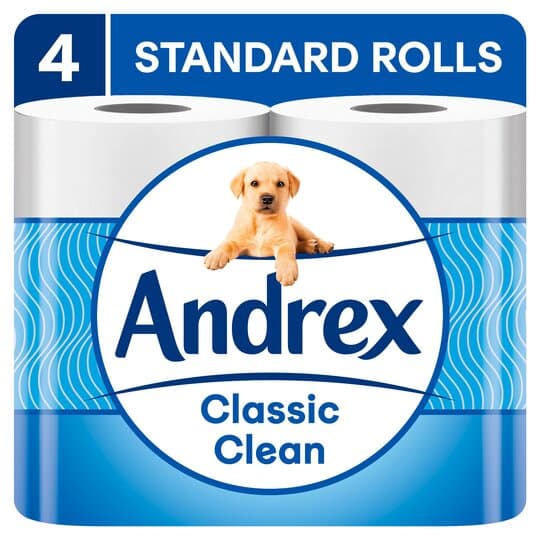 Andrex Classic White Toilet Paper 4pk X 6