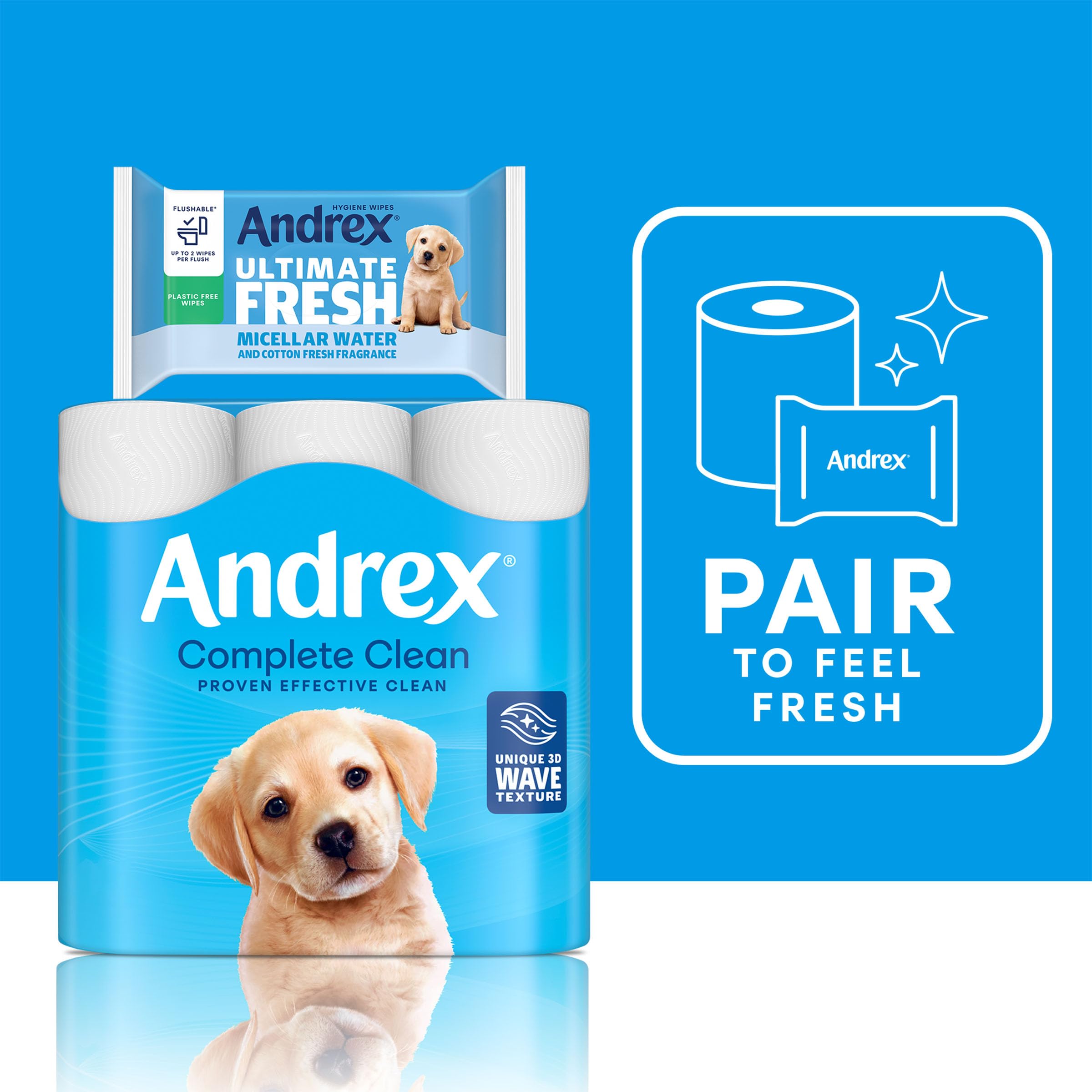 Andrex Classic White Toilet Paper 4pk X 6 image