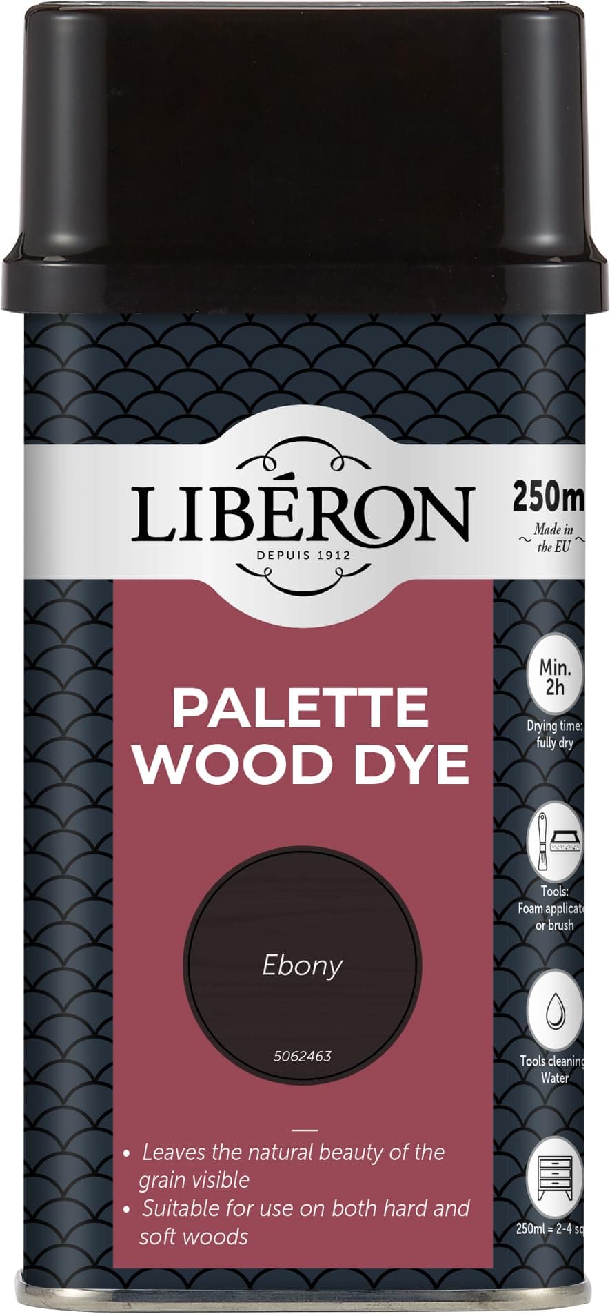 Liberon Palette Wood Dye 250ml - Ebony
