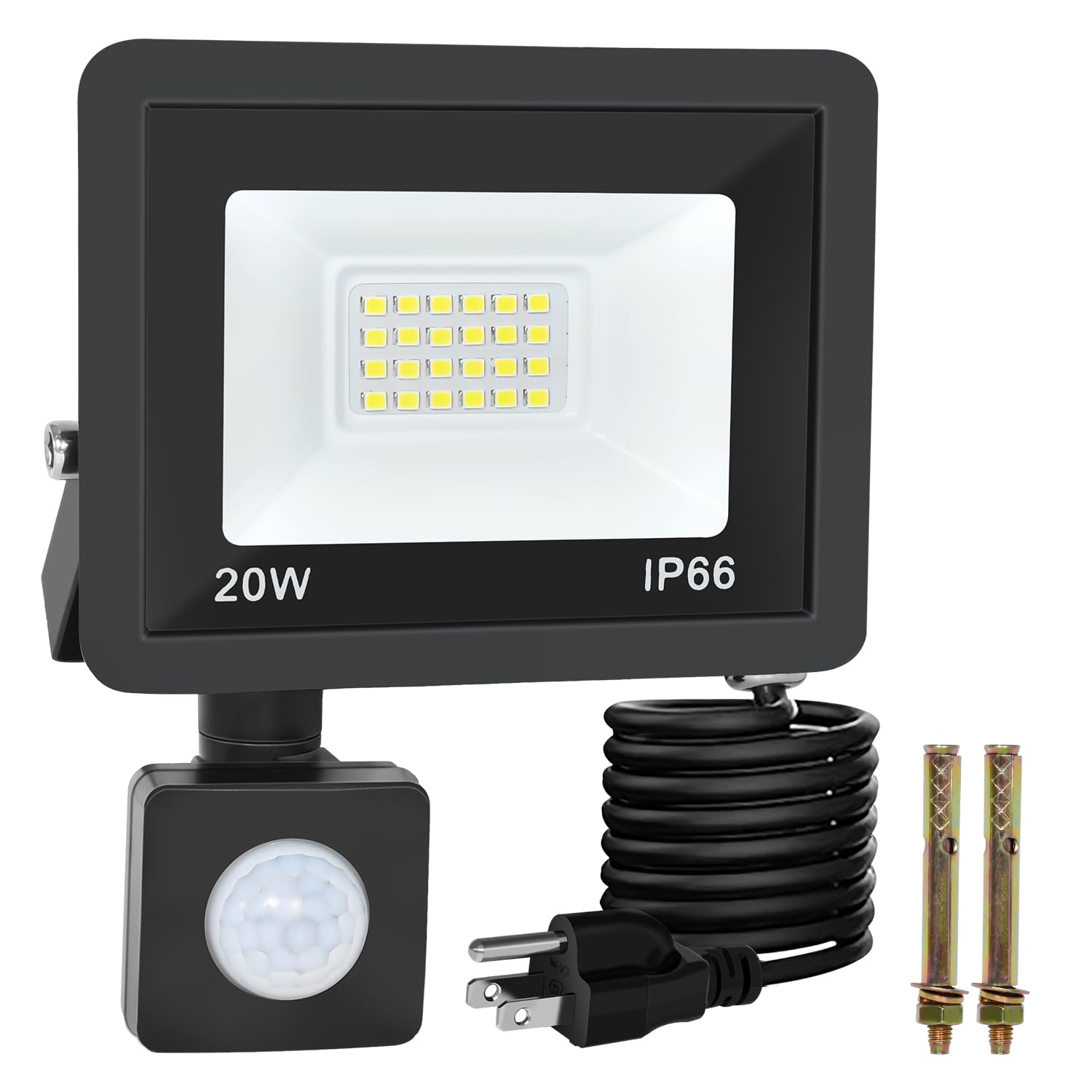 Powerplus Super Bright Led Floodlight With Sensor image