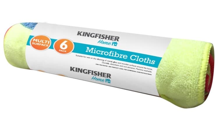 Kingfisher 6pk Microfibre Cloths [MICRO6P]