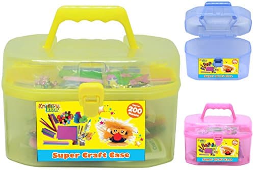 Kandy Toys Craft Carry Case Set (3 Assorted Colours)