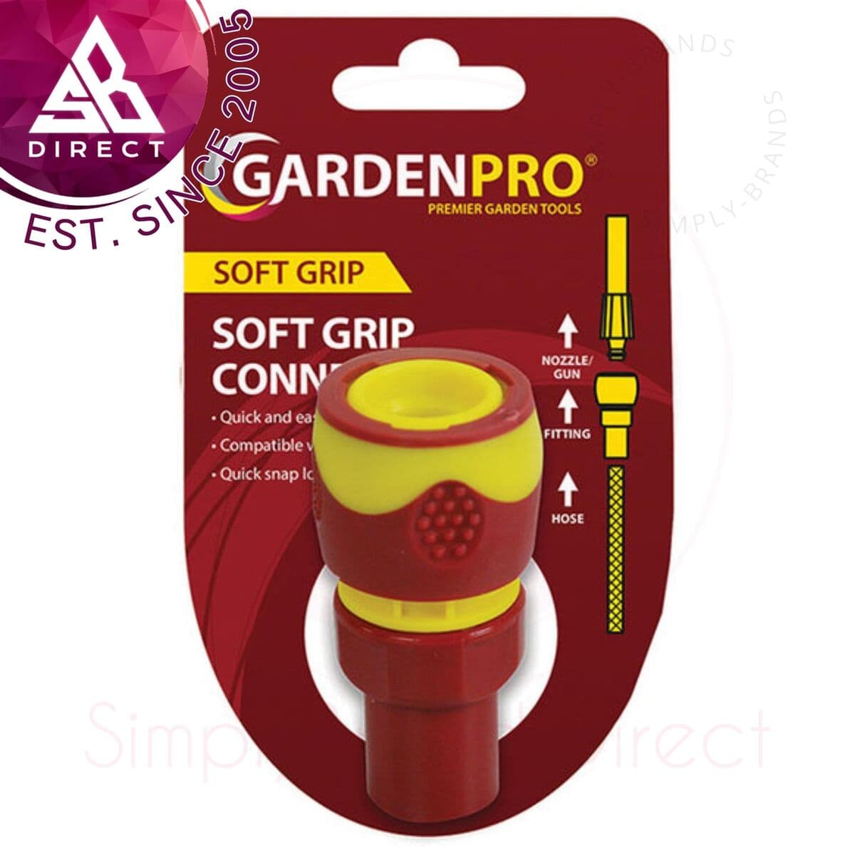Kingfisher Pro Gold Snap On Double Male Hose Pipe Adapter [SG101]