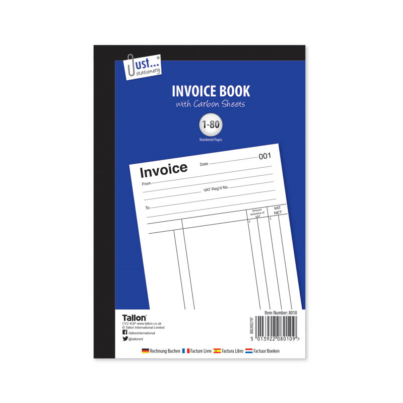 Tallon  Full size Invoice Book (8010) image