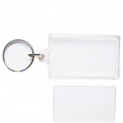 Blank Keyring Rectangle 4 x 5.5cm