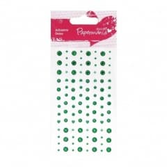 Adhesive Gemstones Green (104 Pieces)