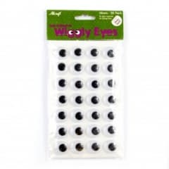 Wiggly Eyes Sticky-Back 18mm (28 Pack)