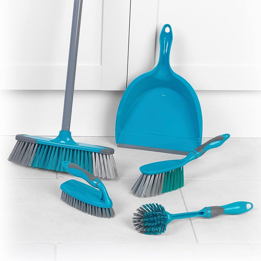 BELDRAY 5PC CLEANING SET TURQ image