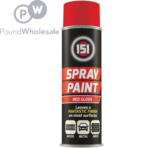 151 RED GLOSS SPRAY PAINT 250ML (TAR013A) image
