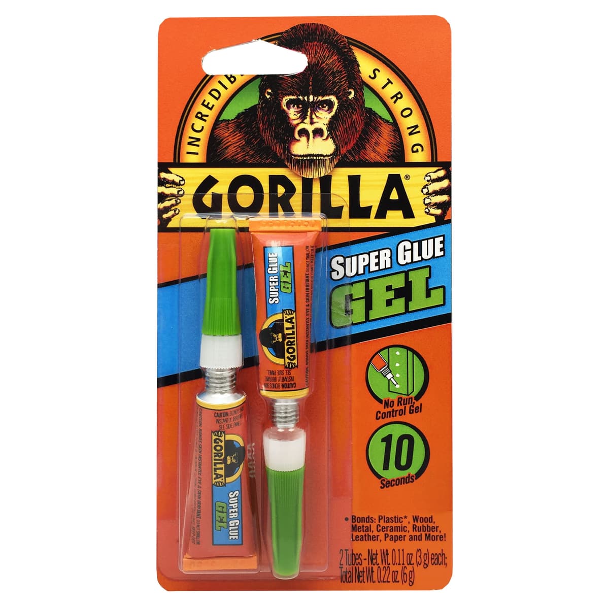 Gorilla Superglue Gel 2x3g Tubes