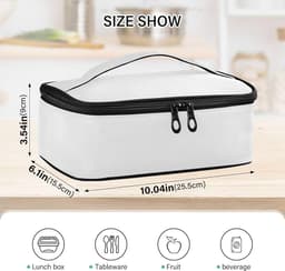 Lunch Box White 14Lx9.5wx12h cm 1