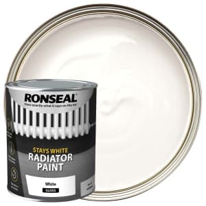Ronseal Stays White 2 in 1 Trim Paint- White Gloss  2.5ltrs