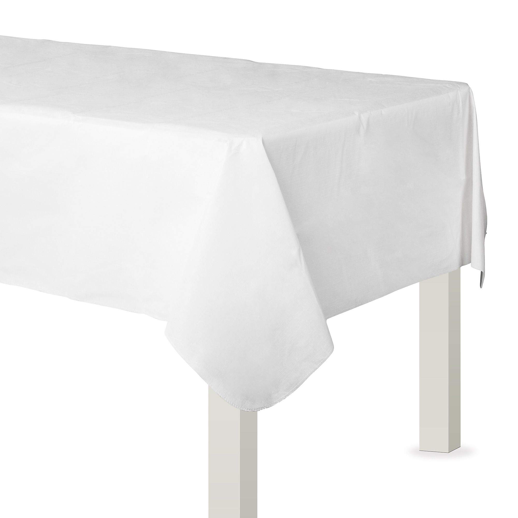 Plastic Table Cover 54 x 108 FROSTY WHITE image