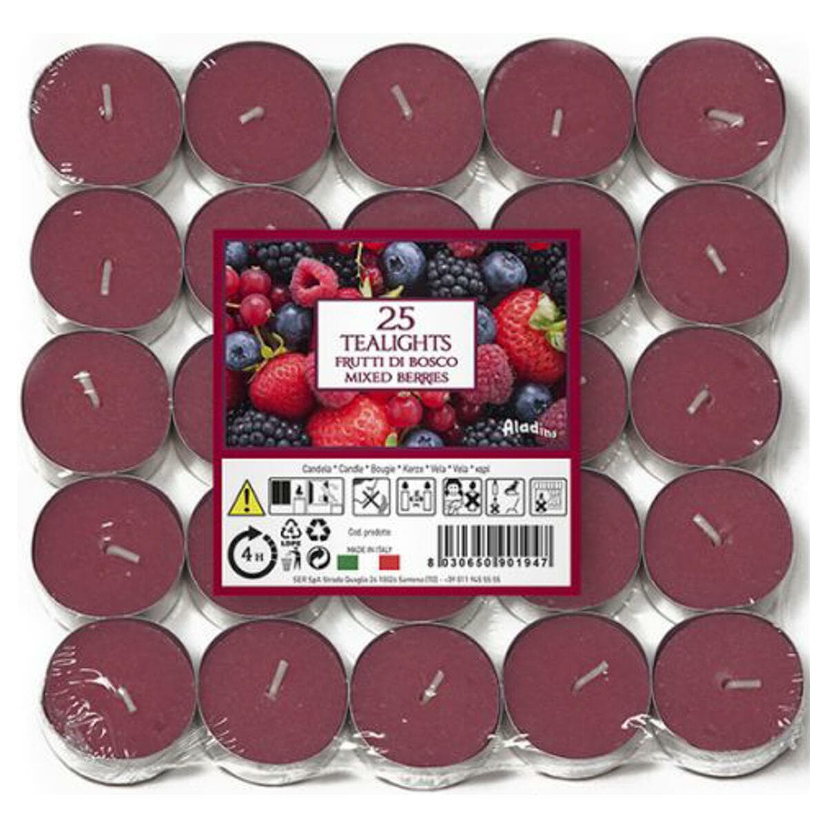 Aladino Mixed Berries Tealights x25