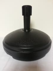 7Ltr Round Parasol Base - Black