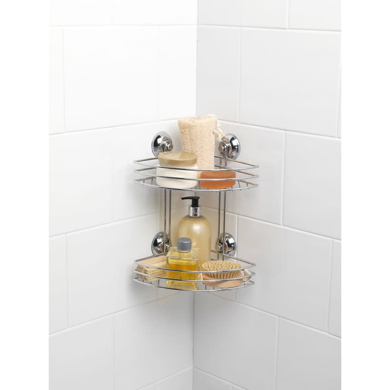 Beldray  Two Tier Suction Shower Basket Corner image