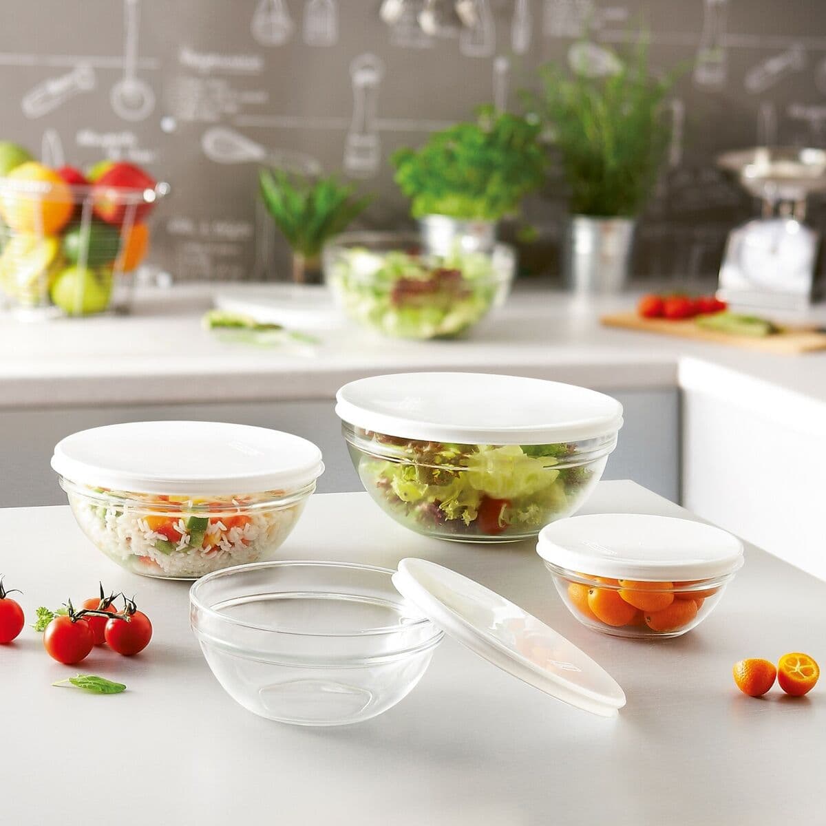 Luminarc Stacking Bowl With Lid 23cm 