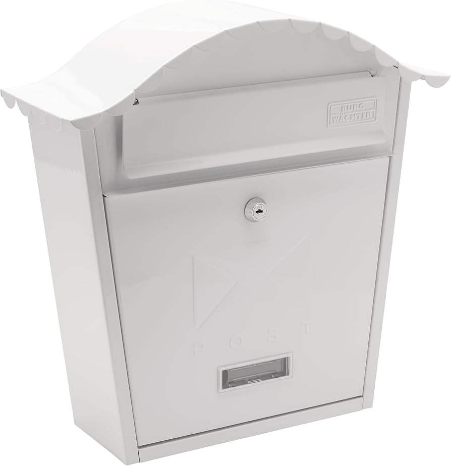 Sterling Swing Post Box - White image