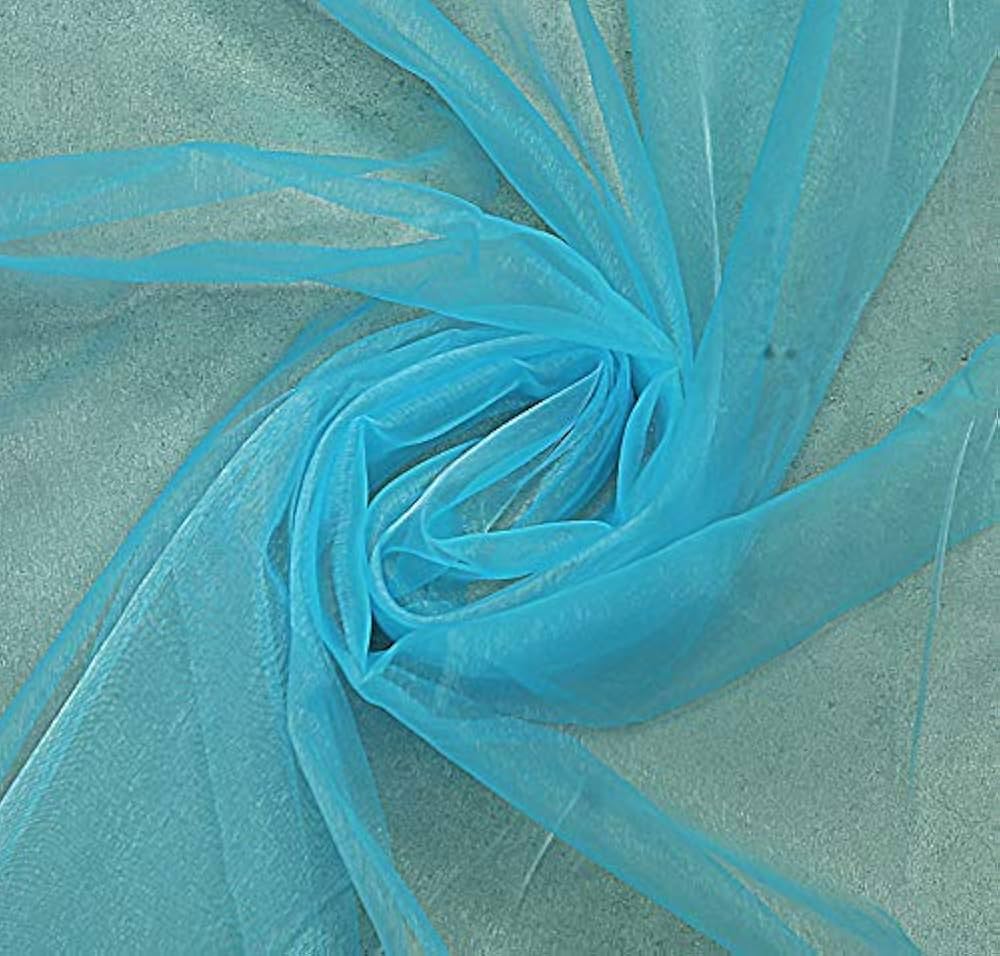 Organza Fabric Pale Turquoise image